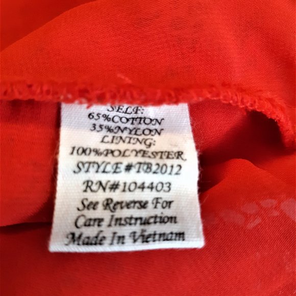 Red One Shoulder Lace Top - Picture 9 of 13